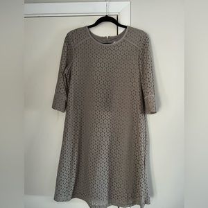 Grey lace dress